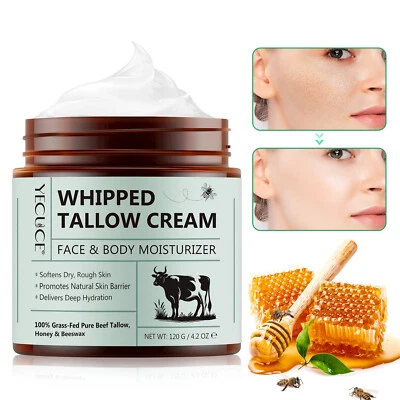THE ISMA Whipped Tallow Cream for Face and Body Moisturiser, Deeply Hydrates Softens Skin