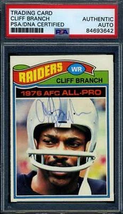 Cliff Branch PSA DNA Signed 1977 Topps Autograph - Picture 1 of 1