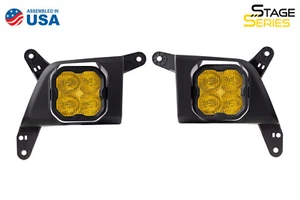 SS3 LED Fog Light for 20-23 Chevy Silverado 2500/3500 HD Sport Yellow w/Backligh - Picture 1 of 15