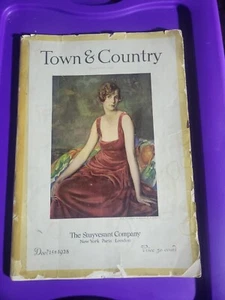 Vintage TOWN & Country Magazine 1928 extremely rare - Picture 1 of 10