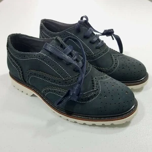 Kenneth Cole Wing Brougue Nubuck Leather Shoes Little Boys Size 1 - Picture 1 of 8