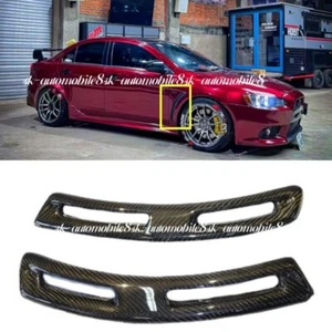 Carbon Fiber V Style Front Fender Wing Side Vents Fit For Evolution X EVO 10  - Bild 1 von 12