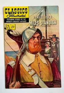 CLASSICS ILLUSTRATED #92, Miles Standish, our grade 7.0, 1st original 1952 - Picture 1 of 12