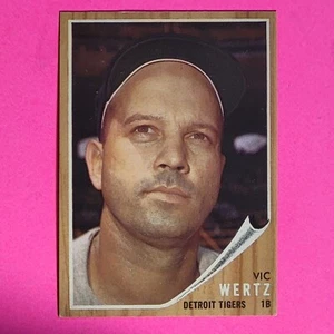 1962 Topps Baseball #481 Vic Wertz - Tigers - NM High Grade Vintage Card - Picture 1 of 1