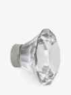 John Lewis Faceted Glass Cupboard Knob, Large