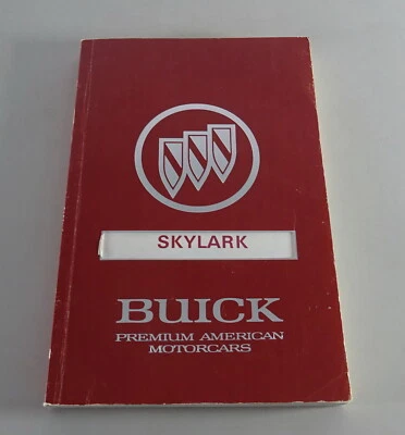 Manuale Dell'Owner / Manuale Buick Skylark Anno 1991 - Immagine 1 di 2