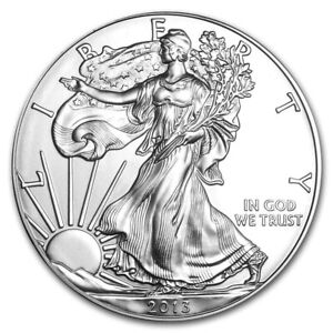 2013 American Silver Eagle BU 1 Oz Coin US $1 Dollar Mint Uncirculated Brilliant
