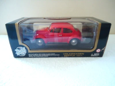 Volkswagen Beetle Car 1967 rojo escala 1:18 resistente carretera "Ver todas las fotos" "NUEVO EN CAJA" Foto 1 de 4