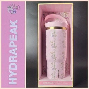 Hydrapeak Floral Bloom Baby Pink Nomad 32 oz Tumbler Coquette Bloomcore Cute NIB - Picture 1 of 10