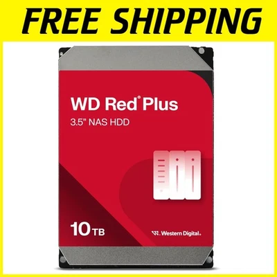 WD Red Plus 10TB HDD - 512MB Cache, 3.5" - CMR Technology - Image 1 of 4