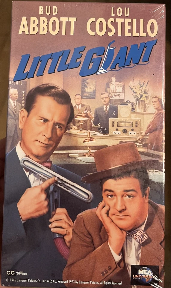 Little Giant VHS Video Bud Abbott Lou Costello New Sealed Comedy 1946 1993 MCA - Image 1 of 1