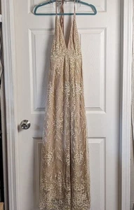Morning Mist New York Nights Maxi Dress in Gold - Picture 1 of 14