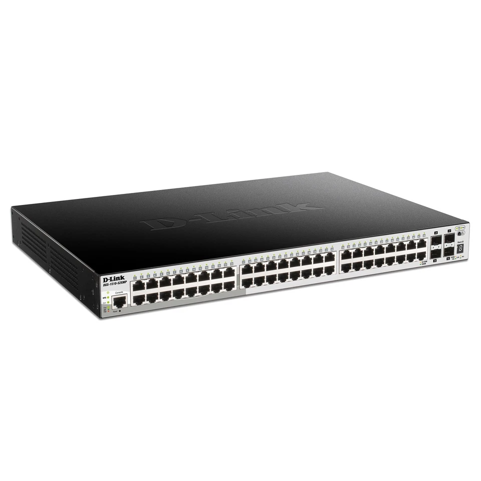*NEW* D-LINK DGS-1510-52XMP Stackable Smart Managed Gigabit Switch 10G Uplinks - Image 1 of 1