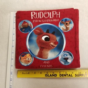 Rudolph The Red Nosed Reindeer & Friends Cloth Book Bumble Yukon Hermy Cranston - Picture 1 of 8