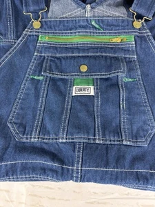 NEW Mens Liberty 14006 Blue Denim Jeans Carpenter Bib Overalls Size 38 x 32 - Bild 1 von 9