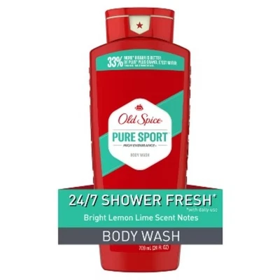 2 件装 Old Spice 高耐力纯运动沐浴露 — 第 1/4 张图片