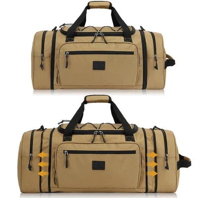 Bolsa de Lona de Viaje para Hombres con Malla Elástica Expandible 45-50L Mediana Deportes Gimnasio D... Foto 1 de 4