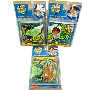 Borde autoadhesivo 3 Go Diego Go vintage 2007 Nick Jr Nickelodeon 45' hecho en EE. UU. - Imagen 1 de 10