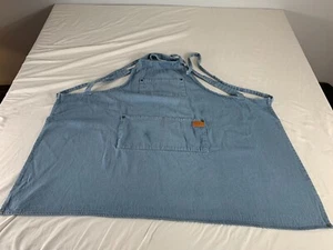 Handmade Unique Design Denim Style Apron 3 pockets - Picture 1 of 11