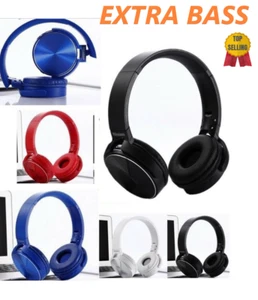 Kabellose Bluetooth Kopfhörer mit Klappmikrofon Freisprecheinrichtung Musik - Bild 1 von 8