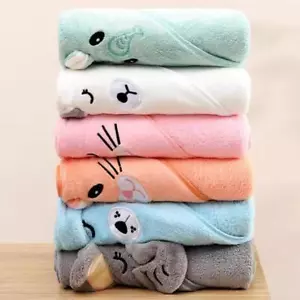 Soft Baby Bath Towel – Absorbent Newborn Swaddle Wrap & Blanket - Picture 1 of 9
