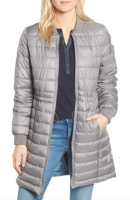 Kenneth Cole New York X1110 Womens Nickel Lightweight Quilted Puffer Coat Sz XS - Image 1 of 3