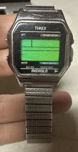 VINTAGE TIMEX DIGITAL MENS WATCH INDIGLO PARTS ONLY - Picture 1 of 4