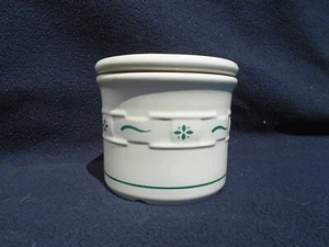 Longaberger 1 pint Crock Woven Traditions(green) - Picture 1 of 4