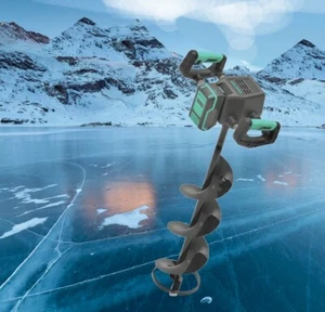 FastCraft 40v 8.0Ah Powerful Electric 10" Ice Auger w/ Reverse + 12" Extension - Picture 1 of 13