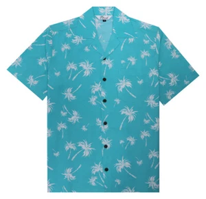 Hawaiian Shirts for Men Aloha Casual Button Down Cruise Beach WearShort Sleeve - Picture 1 of 39