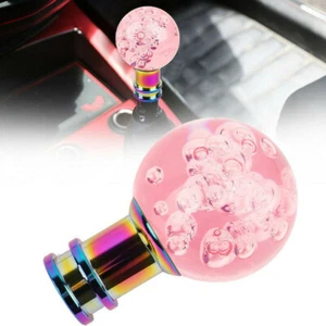 Pink Acrylic Bubble Style Car Manual Shift Knob Gear Shifter Lever Stick Head - Picture 1 of 9
