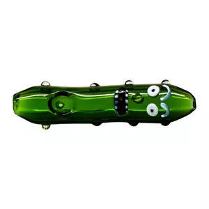 Pipa da fumo tabacco in vetro 4,7" forma cartone animato pipa manuale in vetro spesso da collezione - Foto 1 di 5