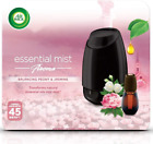 Airwick Air Freshener Essential Mist Aroma Kit Balancing Peony & Jasmine 1x and