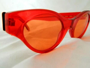 VINTAGE 60's style CHRISTIAN ROTH SUNGLASSES SERIES 6563 red plastic cat eye - Picture 1 of 5