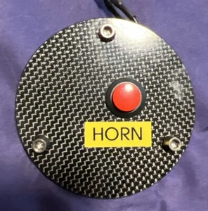 Custom Carbon Fiber Horn Button W/Ti Bolts Fits: Momo/Sparco/OMP Steering Wheels - Picture 1 of 4