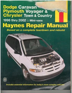 Haynes Repair Manual : 1996-2002 Caravan, Voyager, Town & Country (30011) {2250} - Imagen 1 de 3