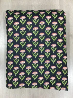 25 Yard Hand Block Print Handmade Cotton Indian Natural Sanganeri Print Fabric - Image 1 of 3