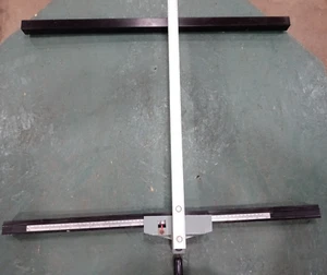 Delta Table Saw 34-670 36-600 Rip Fence & Square Guide Rail Set w/Pins Very NICE - Picture 1 of 24