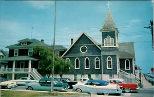 OCEAN CITY MARYLAND ST PAULS BY THE SEA EPISCOPAL CHURCH VINTAGE POSTCARD - Picture 1 of 2
