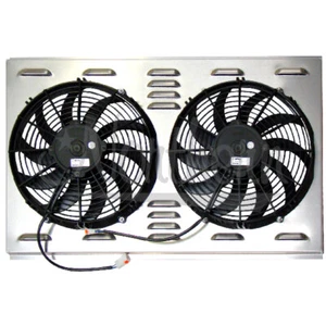 NORTHERN Z40004 Dual 12" Electric Fan & Shroud - 17 1/4 x 28 x 2 5/8 - Bild 1 von 1