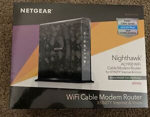 Netgear Nighthawk C7100V AC1900 WiFi Cable Modem Router Internet Voice SEALED