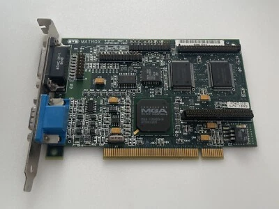 Scheda grafica * MATROX Mystique 220 2MB * 618-04 MGA 64-BIT GRAPHICS *UNTESTED* - Immagine 1 di 3
