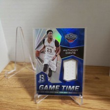 2015-16  Spectra Game Time Materials Prizm 36/49 Anthony Davis #1 Lakers FHOF