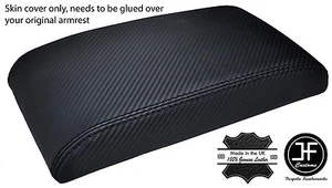 BLACK STITCH FOR HOLDEN VE R8 MALOO CALAIS 2006+ ARMREST COVER CARBON VINYL - Picture 1 of 1