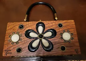 Enid Collins of Texas MIRA FLORES mini box bag - Picture 1 of 5