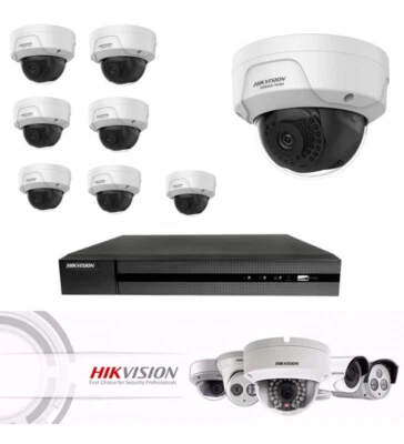 KIT VIDEOSORVEGLIANZA HIKVISION IP POE NVR + 8 TELECAMERA DOME 4MPX 2.8MM H.265  - Immagine 1 di 4