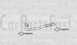 EXHAUST FRONT PIPE Fiat Bravo 1.4 Petrol Hatchback 06/2007 to 03/2011 - Picture 1 of 1