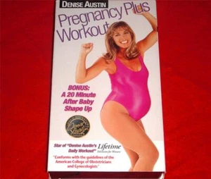 Denise Austin Pregnancy Plus Workout VHS Bonus 20 min after baby shape exercise - Picture 1 of 1