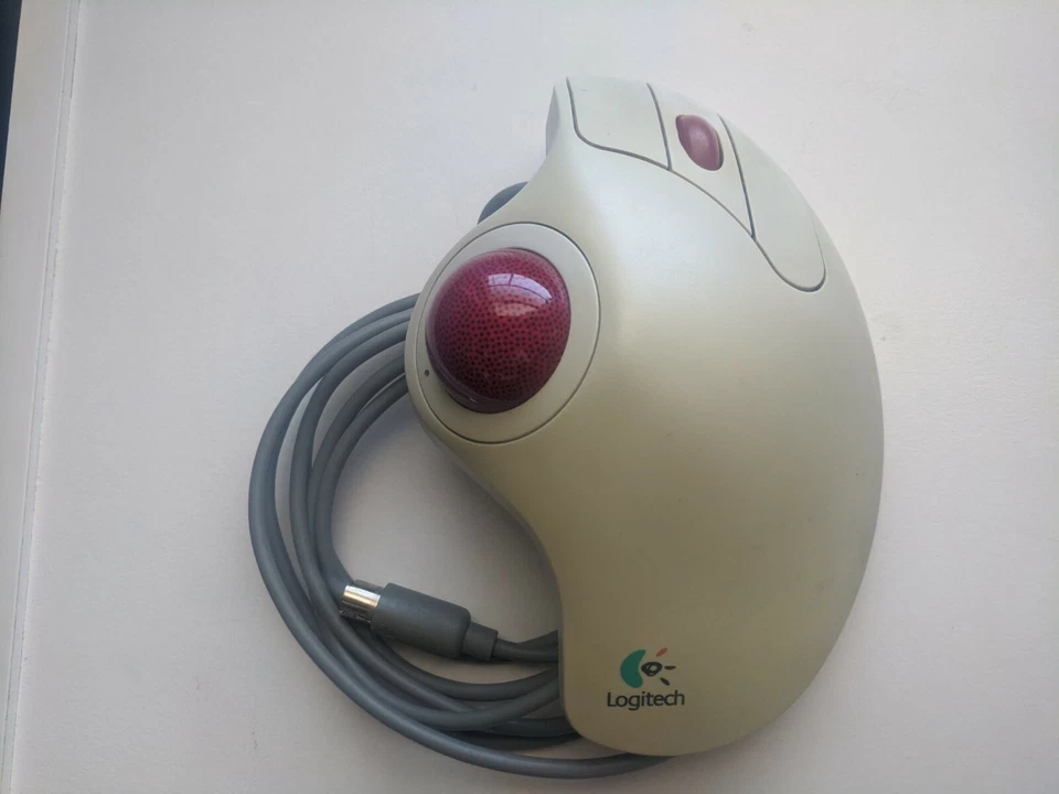 Logitech T-CL13 PS/2 Trackman Marble+ Classic Mouse 2-Button w/Scroll 8042690000 - Image 1 of 3