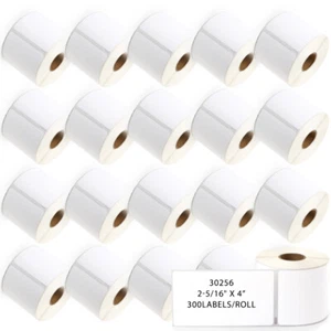 Compatible DYMO LW 30256 LARGE Direct Thermal Address Labels - (20) Rolls of 300 - Picture 1 of 8